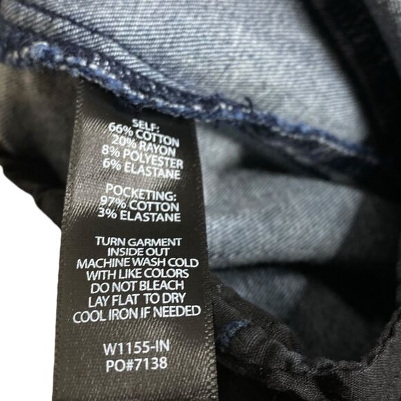 Betabrand Jeans Womens S Blue Dark Wash Pull On Ankle Slim Tapered Leg Stretch - Picture 6 of 7